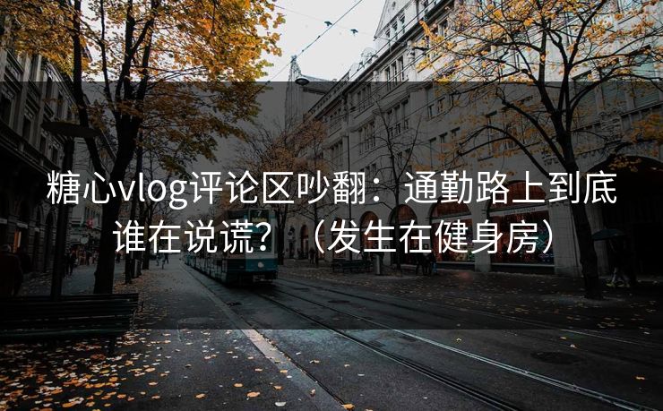 糖心vlog评论区吵翻：通勤路上到底谁在说谎？（发生在健身房）