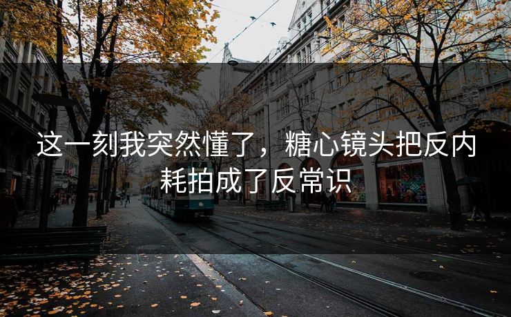 这一刻我突然懂了，糖心镜头把反内耗拍成了反常识